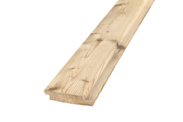 Bewährte Stufenfalzschalung heimische Lärche – glatt, gehobelt, naturbelassen