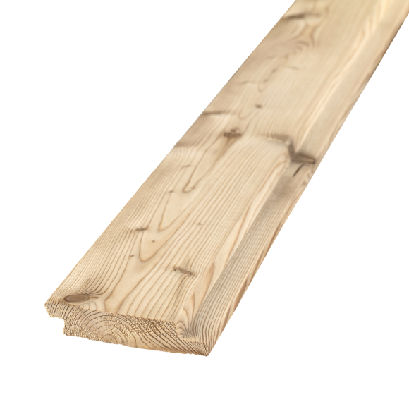 Bewährte Stufenfalzschalung heimische Lärche – glatt, gehobelt, naturbelassen