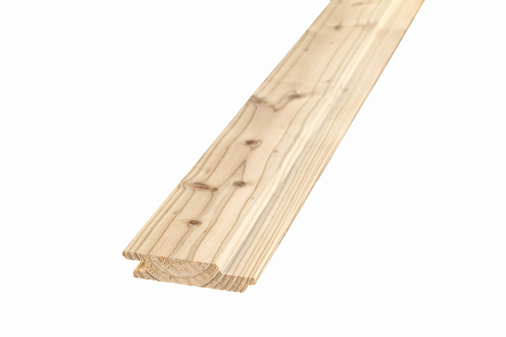 Rhombenschalung Nut und Feder heimische Lärche