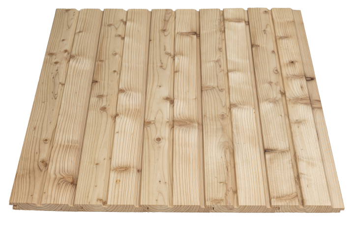 Hochwertig und natürliche schöne Doppelrhombus Nut und Feder Schalung heimische Lärche